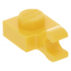 LEGO lapos elem 1x1 vízszintes fogóval, sárga (61252)